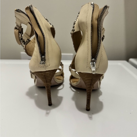 Studded cream colour heels for sale! - Picture 3 of 3